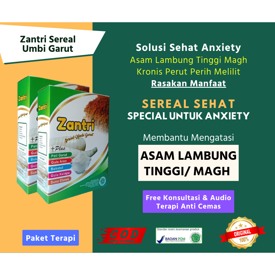 

2Box - Zantri Sereal Herbal Asam Lambung dan Maag Kronis - FULL KONSULTASI FREE
