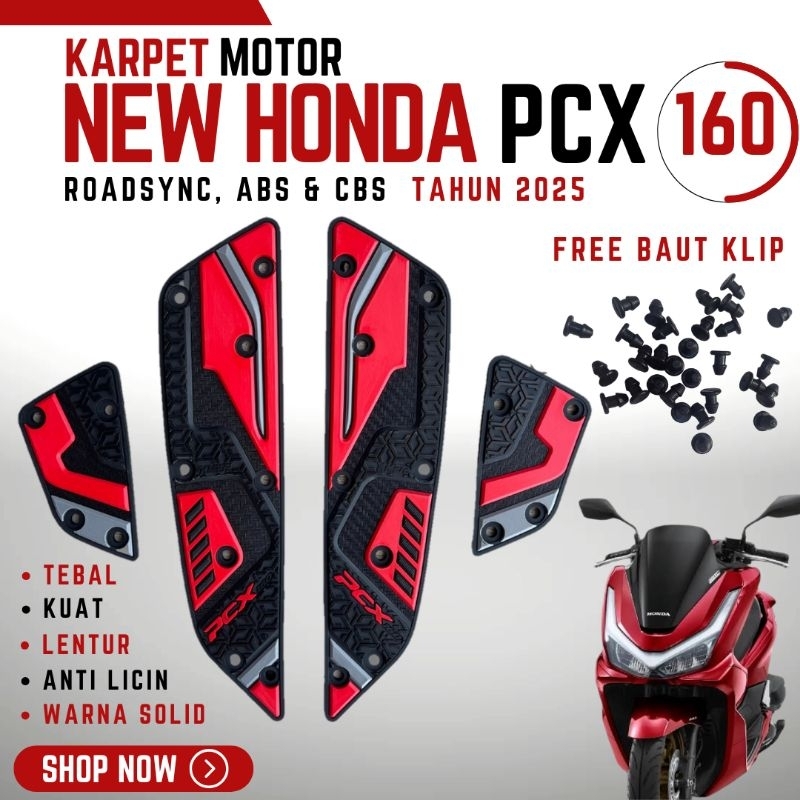ID PIJAKAN KAKI MOTOR PCX 160 ROADSYNC/ABS/CBS TAHUN 2021 - 2025 AKSESORIS PCX 160 VARIASI PCX 160