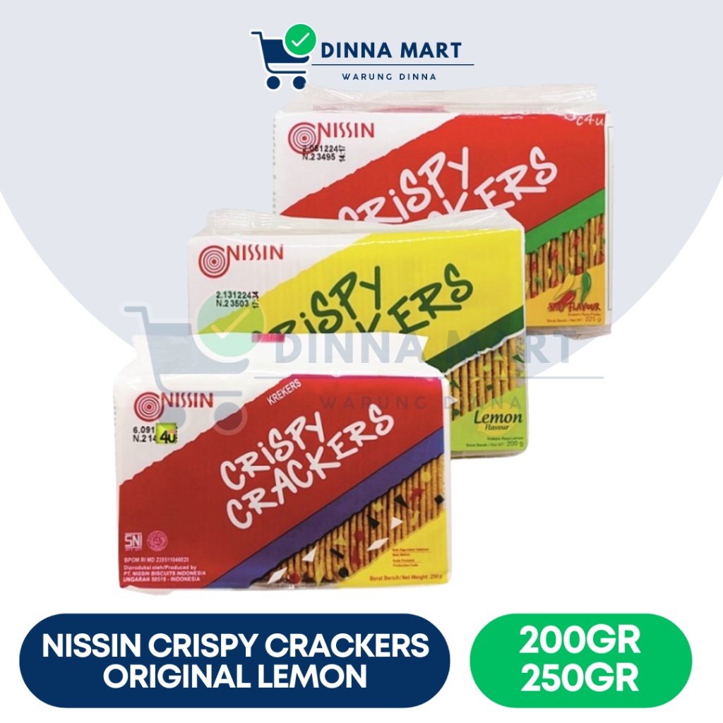 

Nissin Crispy Crackers All Variant 140gr 250gr - Original, Lemon, Spicy