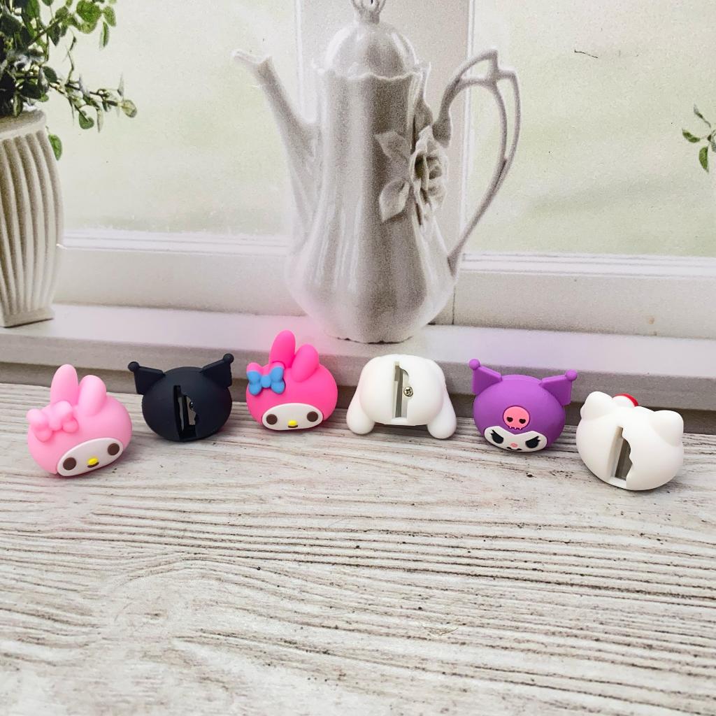 

R-1838 1Pcs Serutan Sharpener Bentuk Kepala Karakter Melody Kuromi Cinnamoroll Alat Tulis Anak Kekinian Rautan Kartun viral Terbaru dan Termurah Bisa Cod