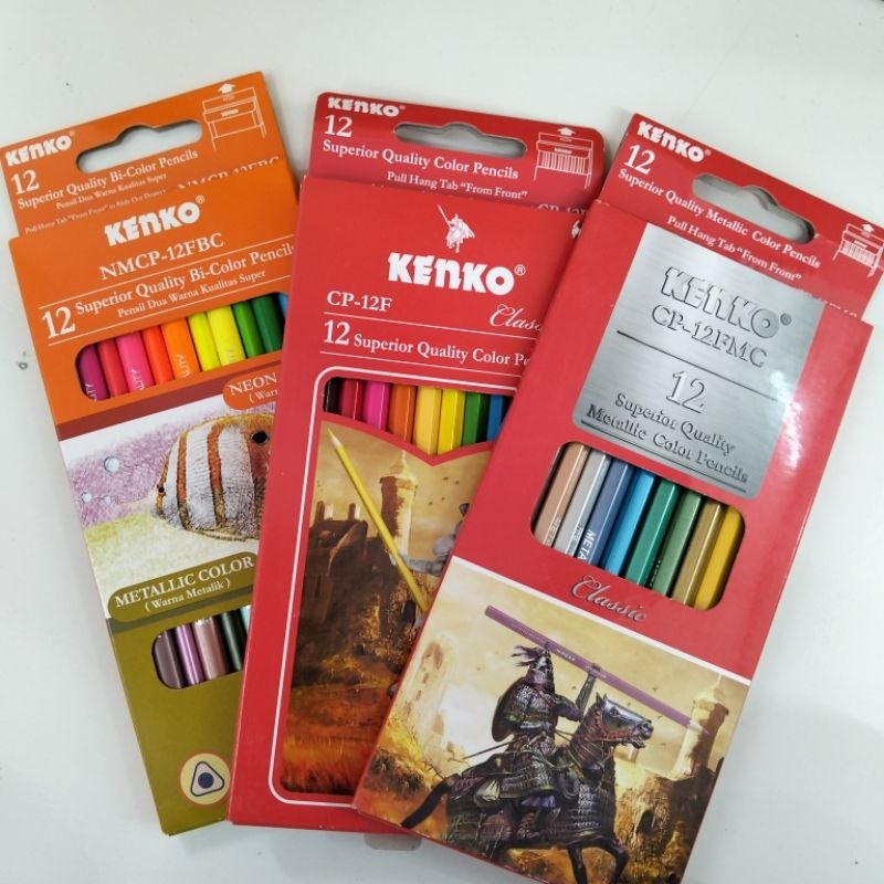 

Pensil warna Kenko 12 warna Pensil warna mewarnai Pensil warna 12 panjang Coloring Pensil