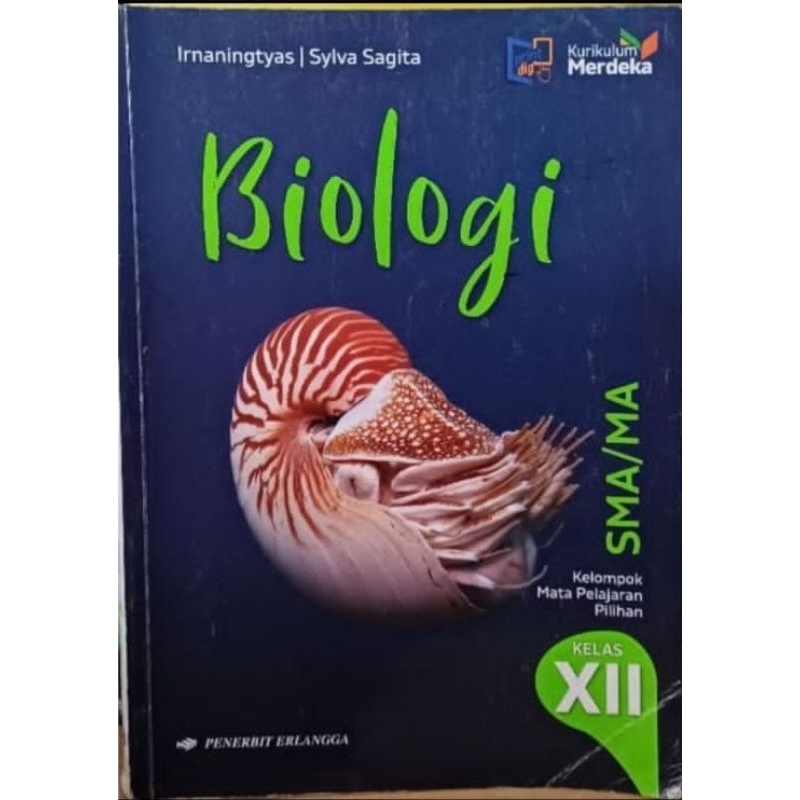 Original buku biologi kelas 12 / 3 sma kumer (  buku bekas )