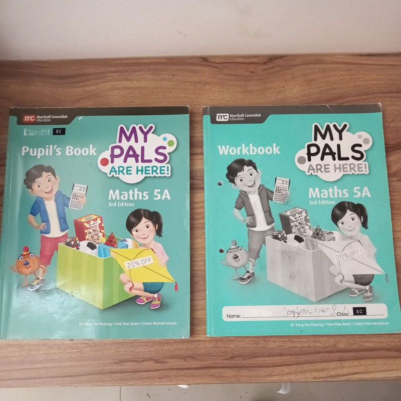 my pals are here math 5A pupils book & workbook preloved