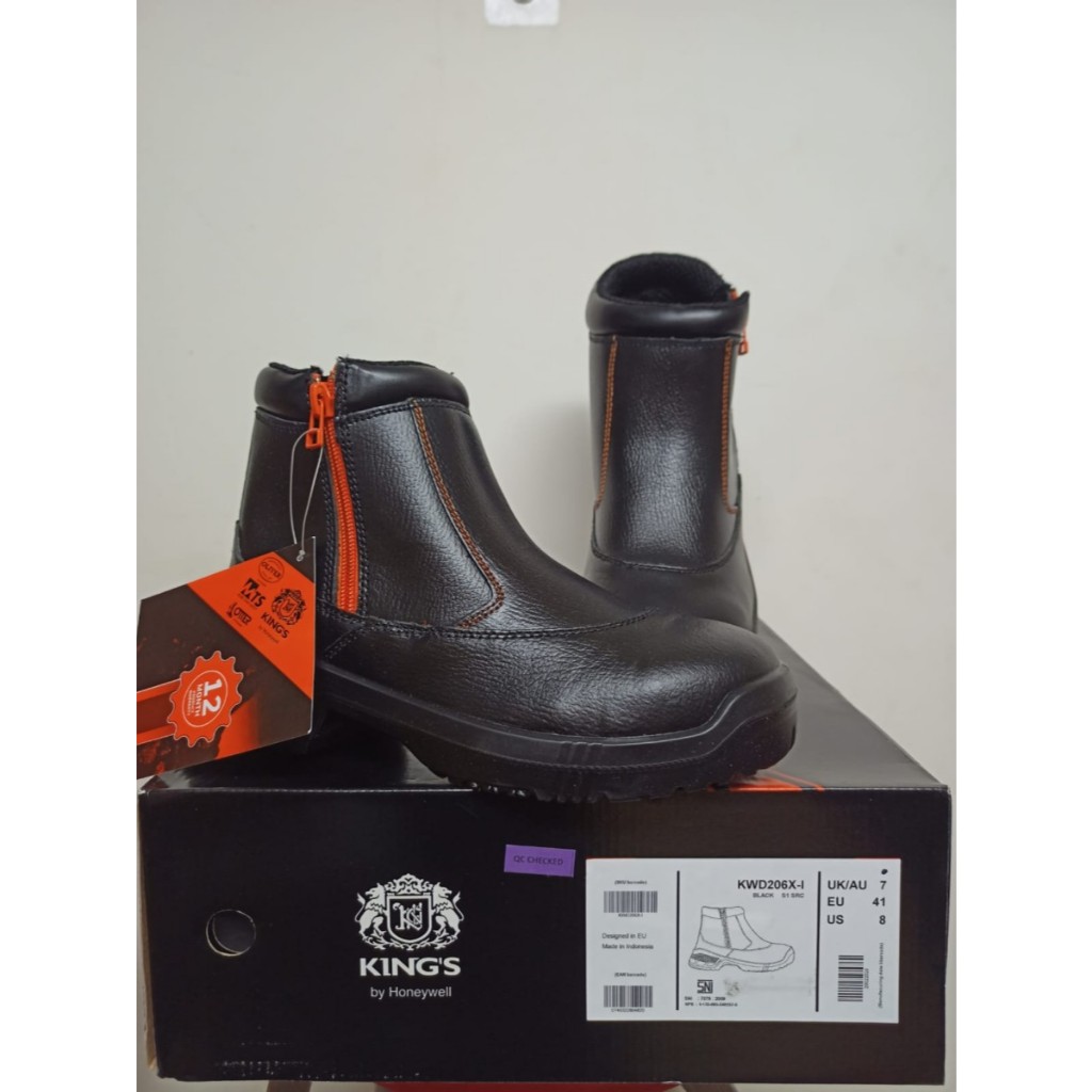 Sepatu Safety KING / Safety shoes KINGS KWD206 / KWD 206 Zipper