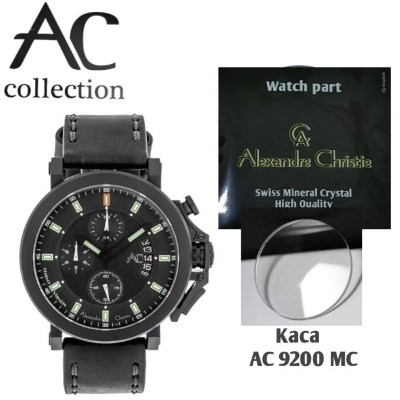 Kaca Jam Tangan Alexandre Christie Collection Type AC 9200 MC