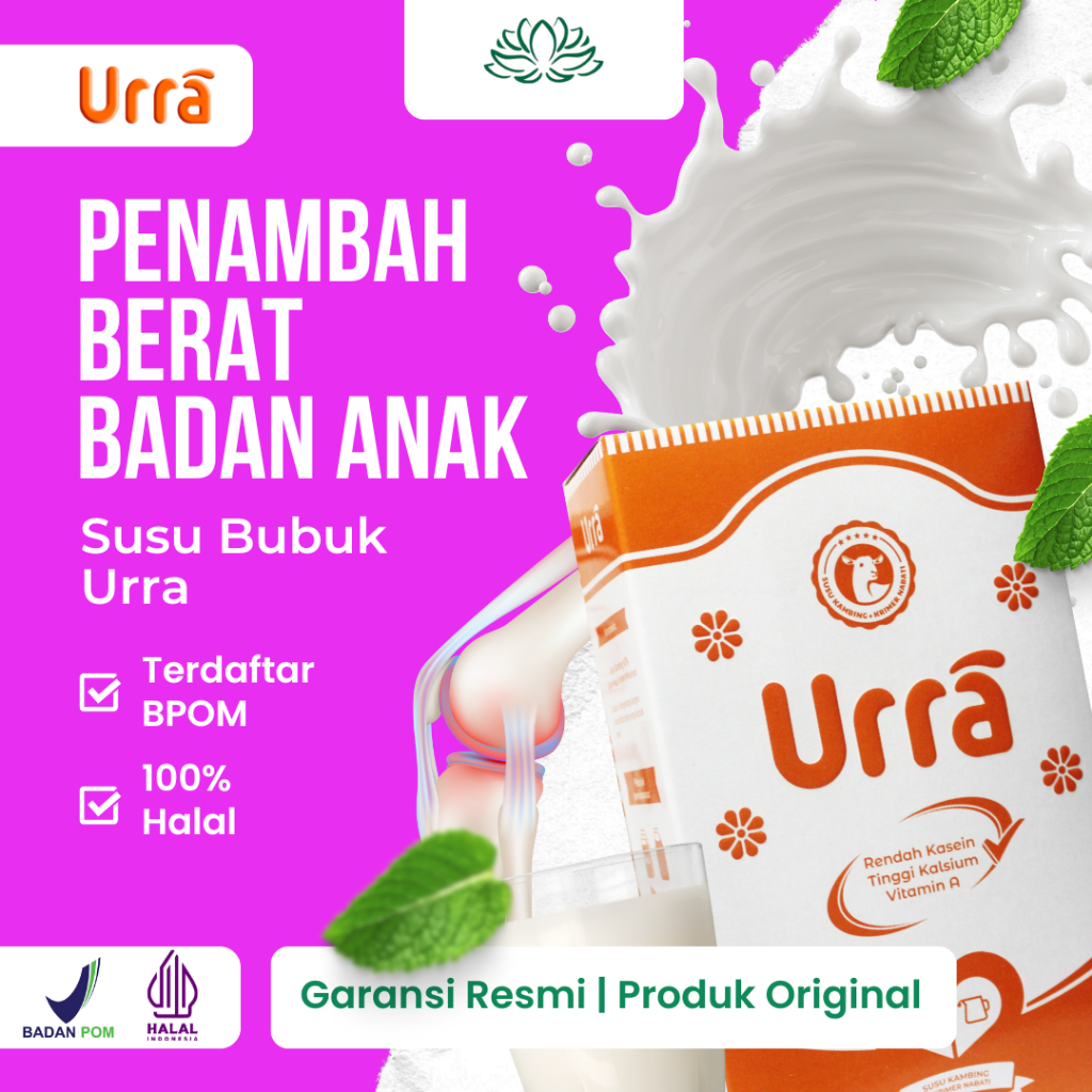 

SUSU URRA Original Untuk Penambah Berat Badan & Tinggi Badan Anak