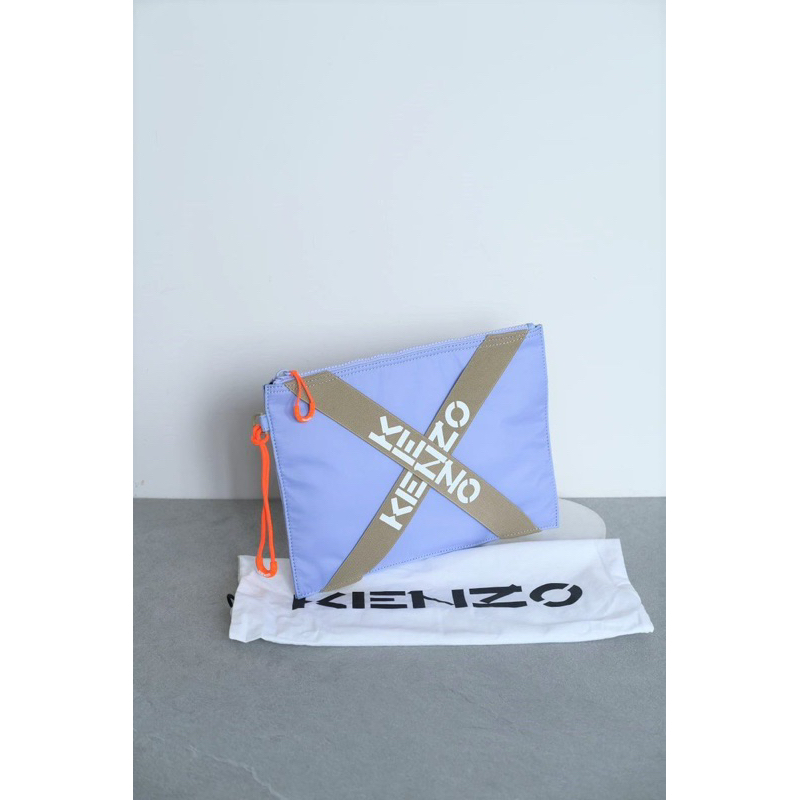 Ready kenzo clutch logo cross lilac
