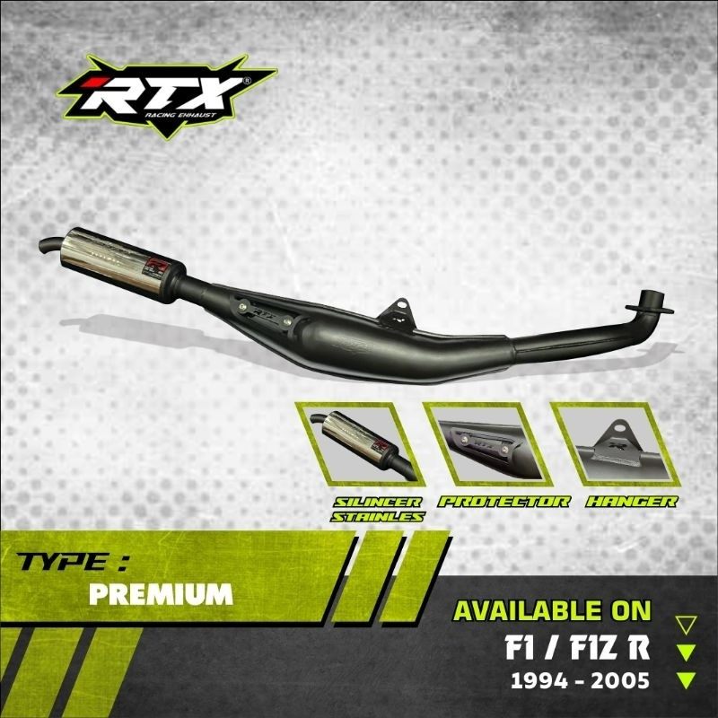KNALPOT FIZR FORCE1 FULLPRESS PREMIUM // KNALPOT FIZR FORCE1 ORIGINAL RTX RACING EXHAUST