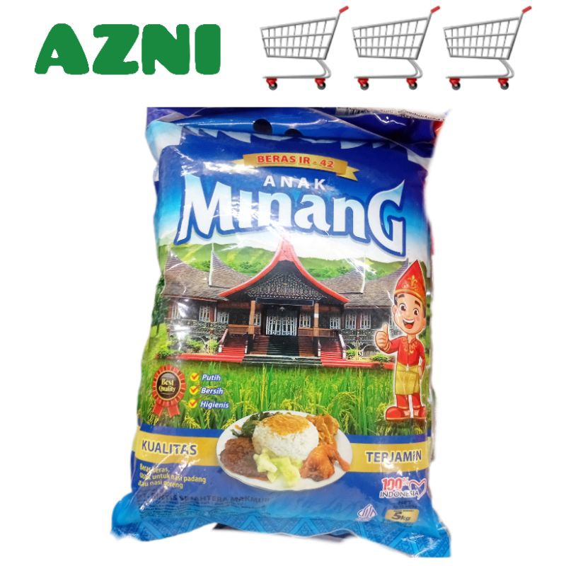 Beras Anak Minang 5 Kg- Cocok UntukNasi Padang atau Nasi Goreng