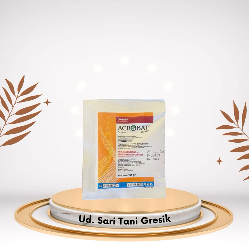 Fungisida Sistemik Acrobat 50 WP 10 Gram untuk Mengendalikan Penyakit Tanaman Cabai, Jagung, Kentang