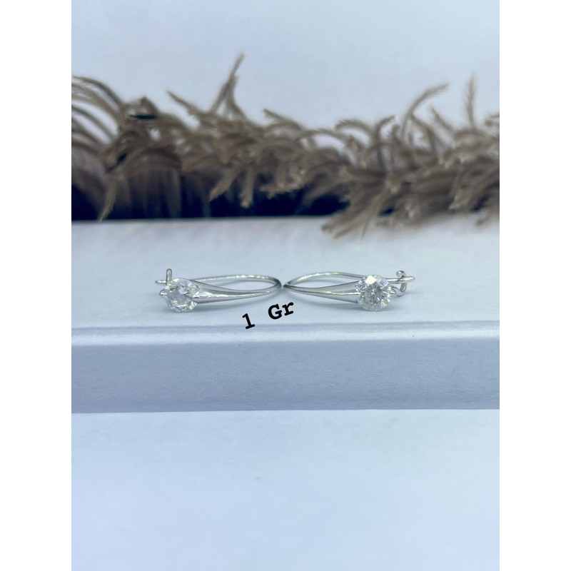 anting solitaire emas kadar 750%/17,18,22k