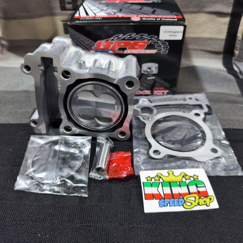 BLOK SEHER SP5 BORE UP 62 UNTUK YAMAHA MX KING 150 / JUPITER MX 135 / VIXION / R15 V2