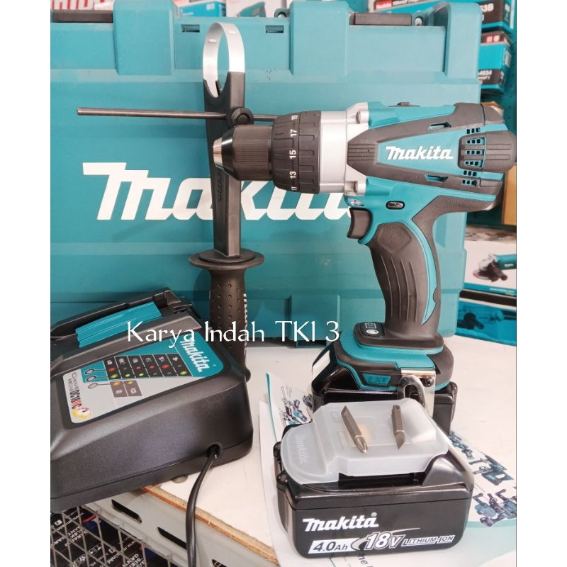 Makita DHP458RME Bor Beton Cordless 18Volt 4.0Ah 16mm Hammer Drill DHP 458 RME