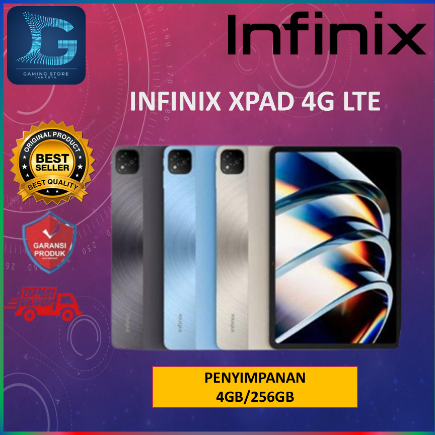 INFINIX XPAD 4G LTE RAM 4GB INTERNAL 256GB GARANSI RESMI INFINIX