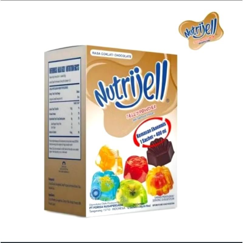 NUTRIJELL COKLAT 1BOX 20 GRAM ISI 12 PCS