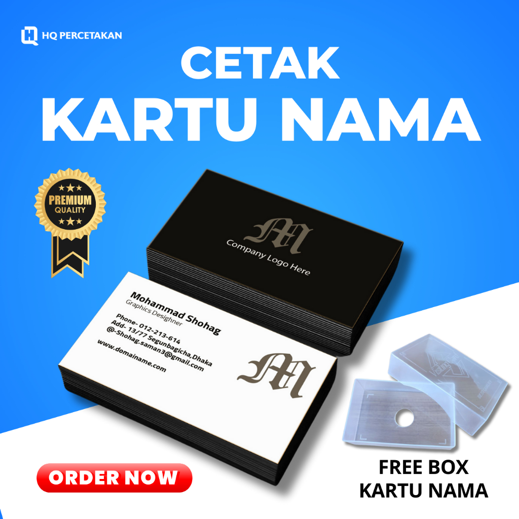

CETAK KARTU NAMA 1 BOX (ISI 100 PCS)