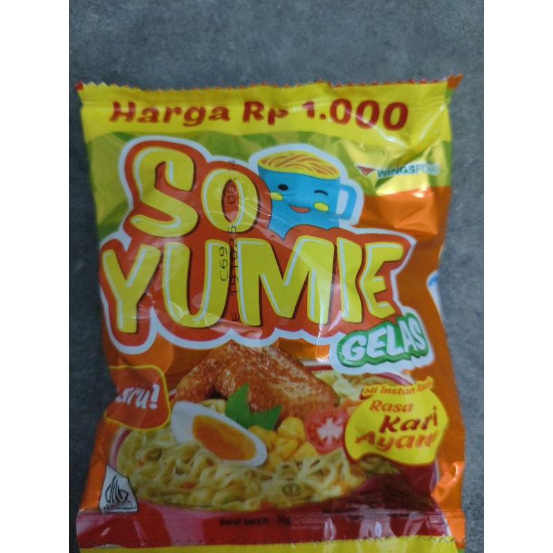 

So Yumie Mie Gelas Rasa Kari Ayam 1 Sachet