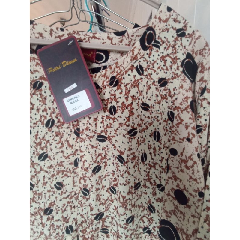 gamis batik premium tangan panjang merk Putri Diana