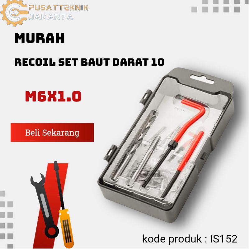 Recoil set m6x1.0 recoil baut 10 recoil baut drat 10 set