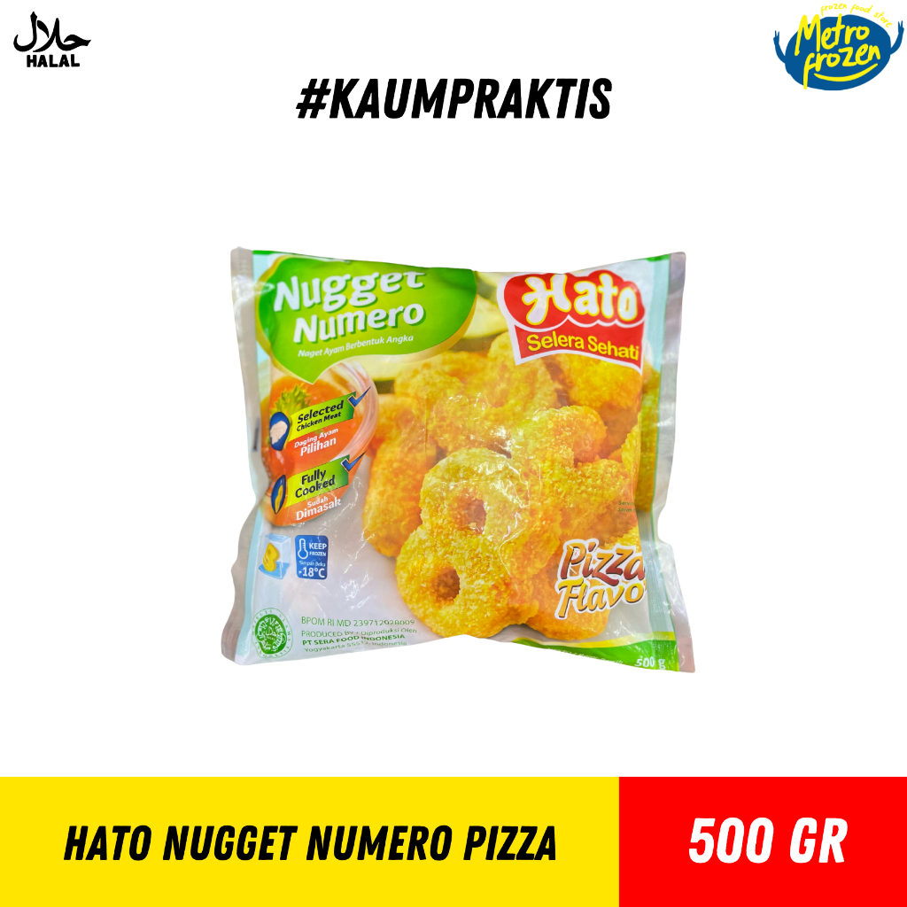 

HATO Nugget Nomero Pizza 500gr //nugget ayam bentuk angka //nugget angka rasa pizza