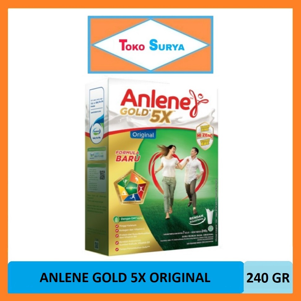 

Anlene Gold 5X Susu Bubuk Original Kalsium Tinggi 240 Gr