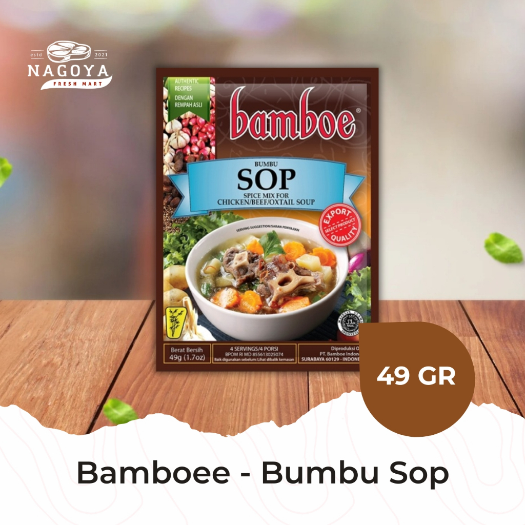 

Bamboe - Bumbu Sop - 35 GR | Daging Ayam Sapi | Bumbu Masak Indonesia | Kuah Sop | Enak