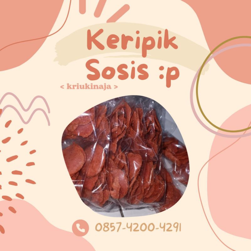 

[KRIUKIN AJA] Keripik Sosis Pedas