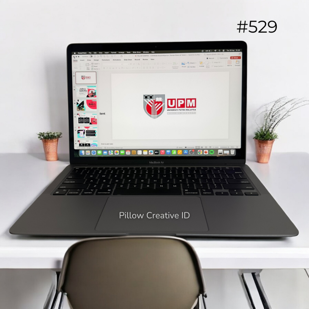 Template Powerpoint – Tema Media Sosial Influencer ( Konten Bisnis di Tiktok )