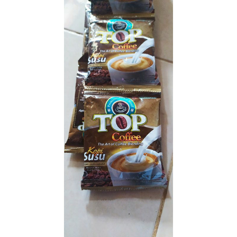 

TOP Coffee 1Renceng 10Sachet @31gr Kopi Susu Gula