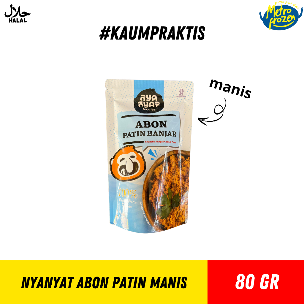 

NYANYAT Abon Patin Manis & Pedas 80gr //abon patin manis //abon patin pedas