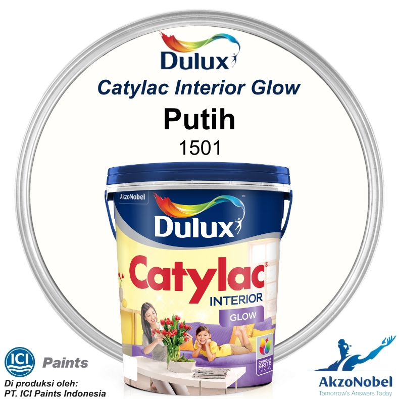 CAT DULUX CATYLAC GLOW 22 KG - PUTIH 1501
