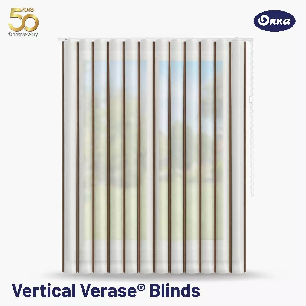 ONNA Vertical Verase Blind Gorden / Tirai Jendela Minimalis Modern (Ukuran Custom)