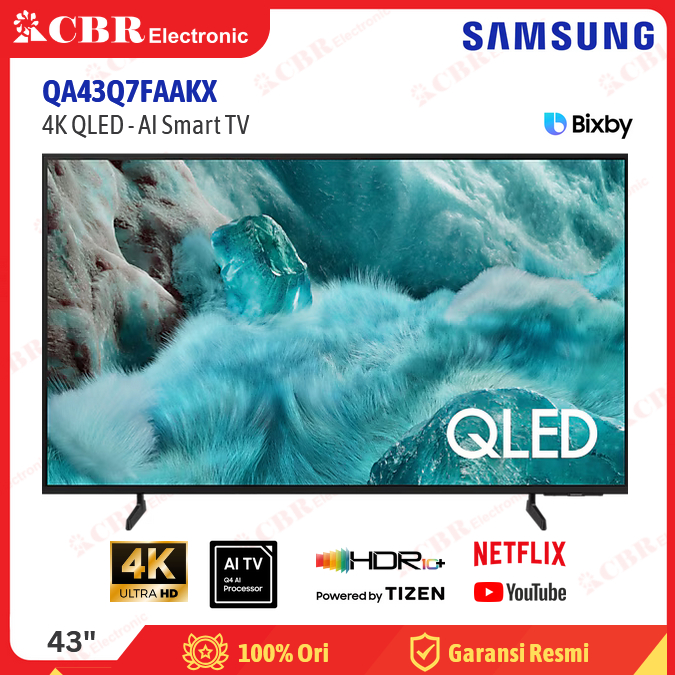TV SAMSUNG 43 Inch LED QA43Q7FAAKX (4K QLED-AI Smart TV)