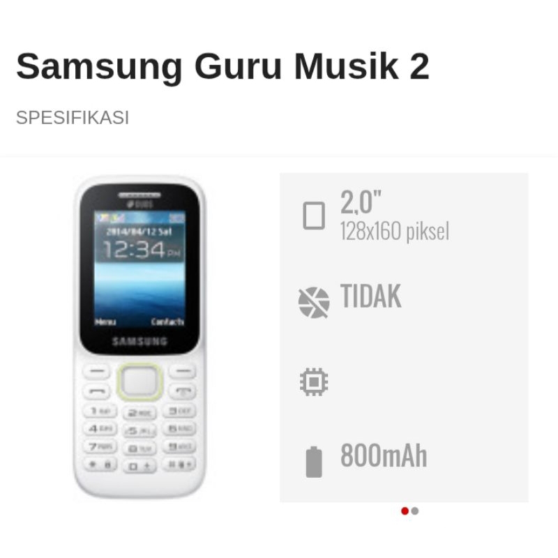 Hp Samsung SM-B310E Seconds Original Berkualitas