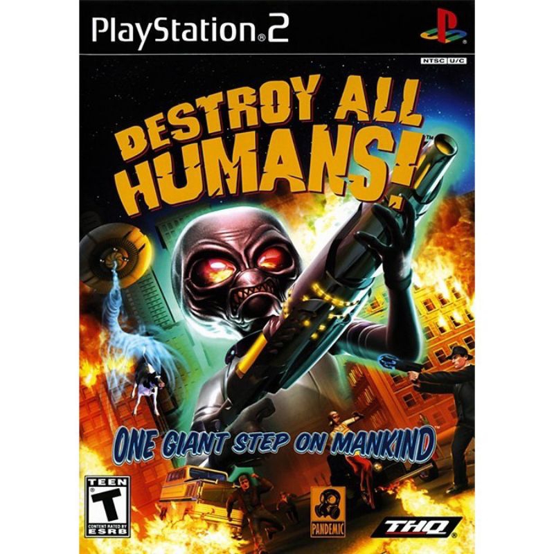 KASET PLAYSTATION 2 - DESTROY ALL HUMANS One Giant Step On Mankind