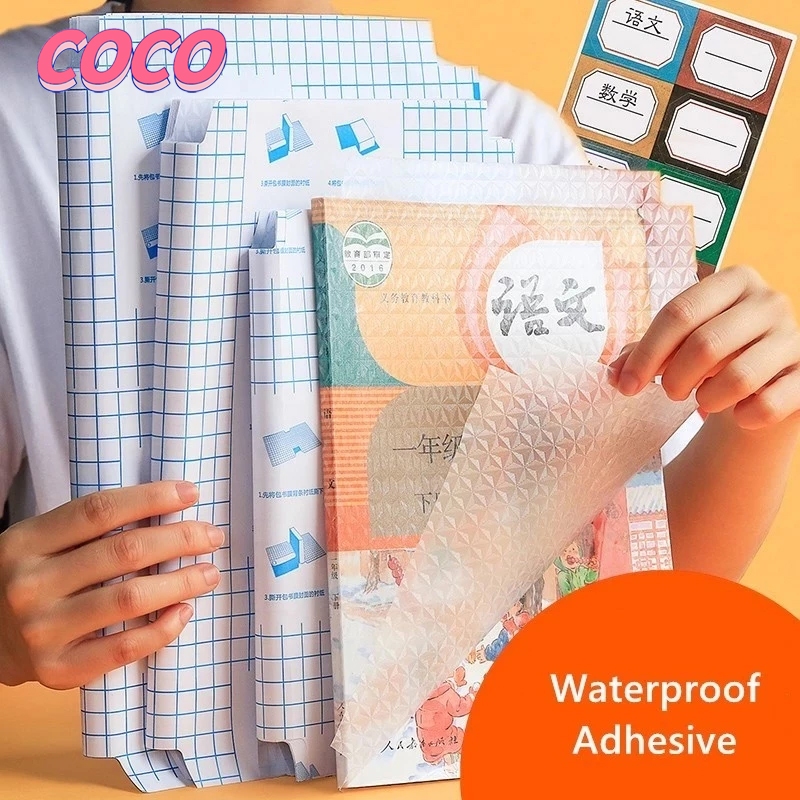 

Stiker Sampul Buku Isi 10 Lembar Self-Adhesive Book Cover Waterproof Sticker Sampul Buku Tulis