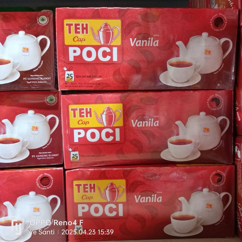 

Teh Cap Poci Vanila (Isi 25)
