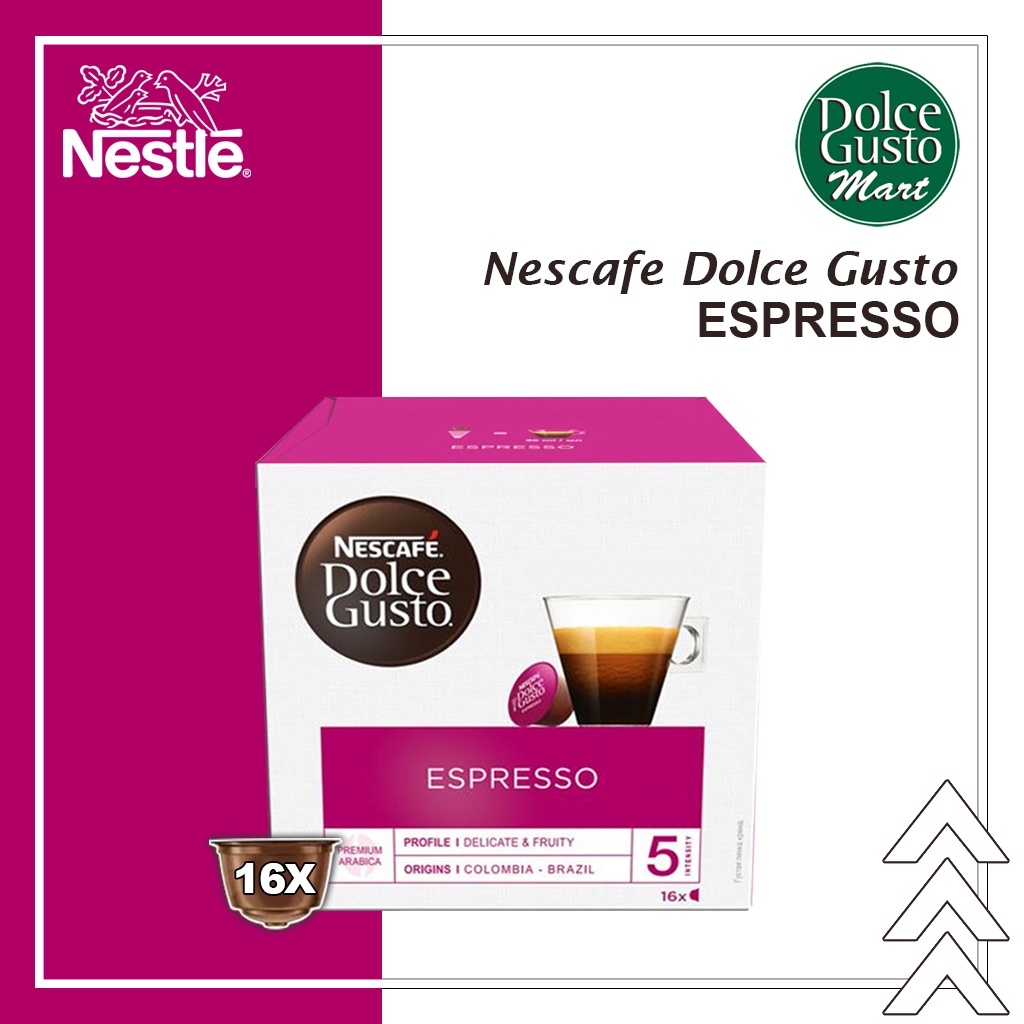 

Capsule Nescafe Dolce Gusto Espresso Extra Crema Original Nestle Coffee Kopi Kapsul Arabika Premium