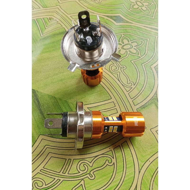 Lampu Led H4 3 sisi putih terang(1pcs)
