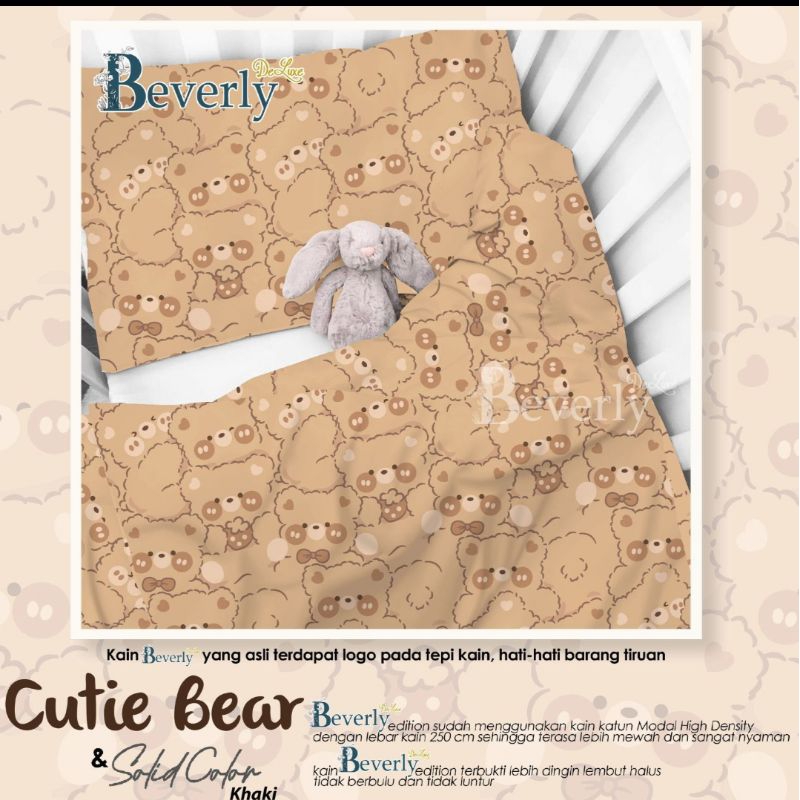 Sprei Bisa COD Sprei Katun Lokal Premium Motif Terbaru Beruang Coklat lucu / Sprei Motif Anak Terbar