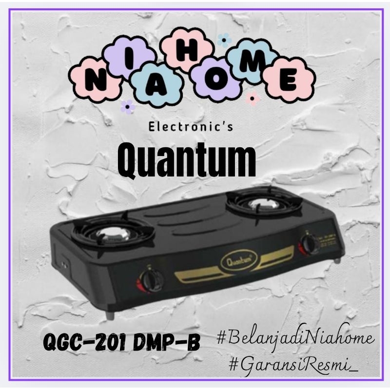 Quantum QGC201DMPB Kompor Gas 2 Tungku QGC-201 DMP-B
