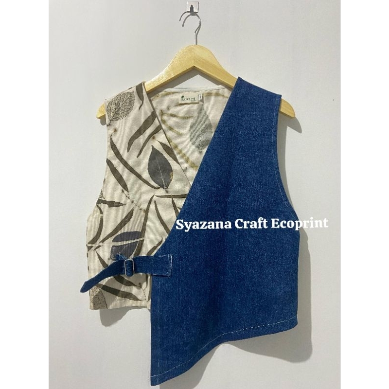 Outer Ecoprint jeans-Syazana Ecoprint