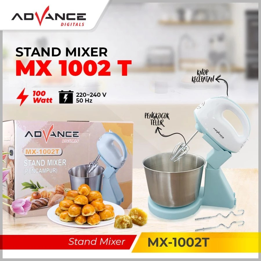STAND MIXER ADVANCE MX 1002T mixer wadah stainless steel mixer wadah advance mixer kue advance