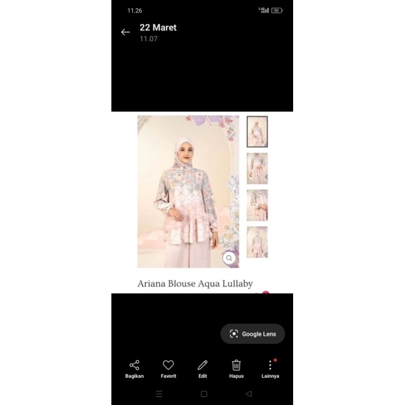 ariana blouse wearing klamby size s wearing klamby preloved