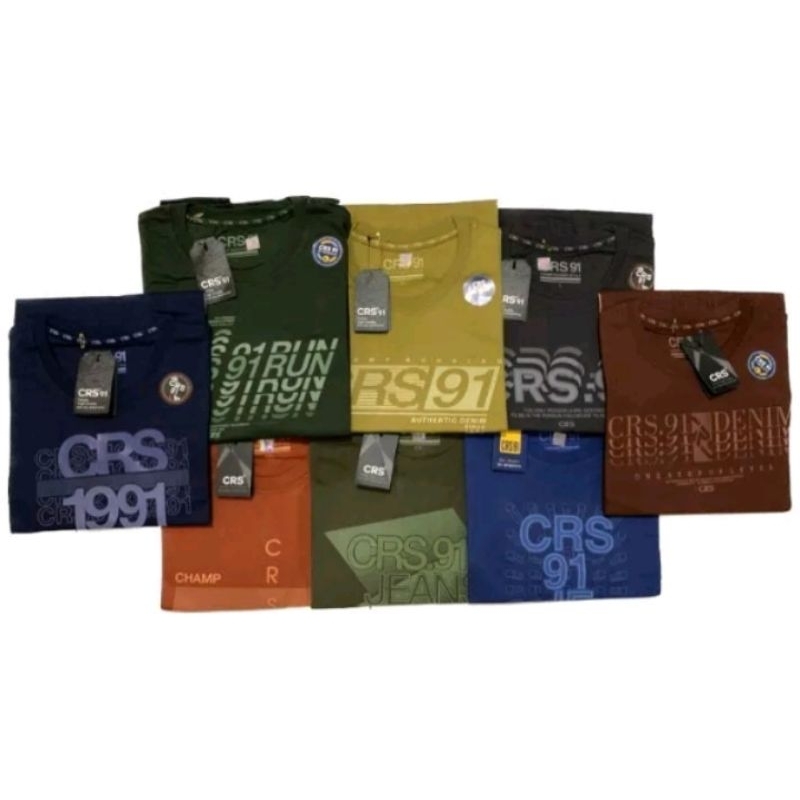 PAKET 2pcs / 3pcs Kaos CRS 91BRAND Original - Kaos Pria Dewasa uk JUMBO XXL - Kaos DISTRO KEREN - Ka