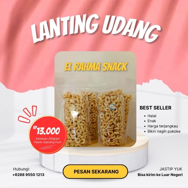 

LANTING UDANG KEMASAN 250GRAM GURIH POKOKE