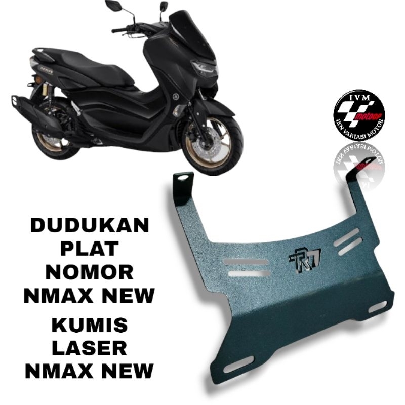 Breket Dudukan Plat Nomor Motor NMAX NEW Kumis Laser Yamaha Nmax New dudukan nopol bawa lampu