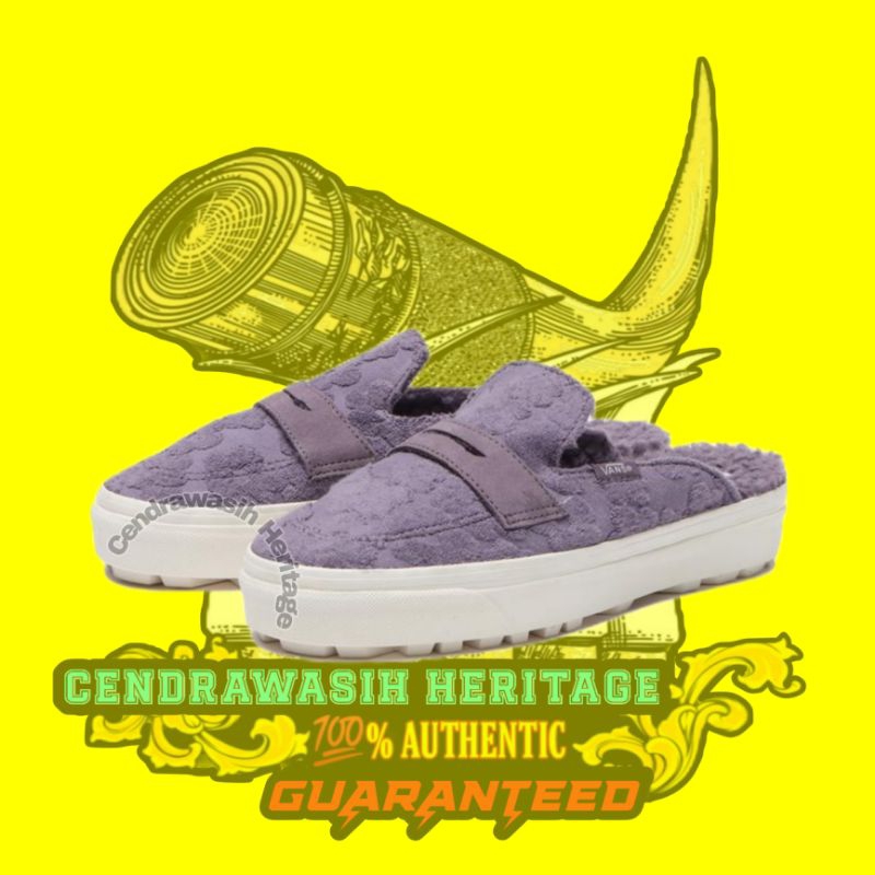 Vans Style 53 Mule Dx Daisy Knit Purple 100% Authentic