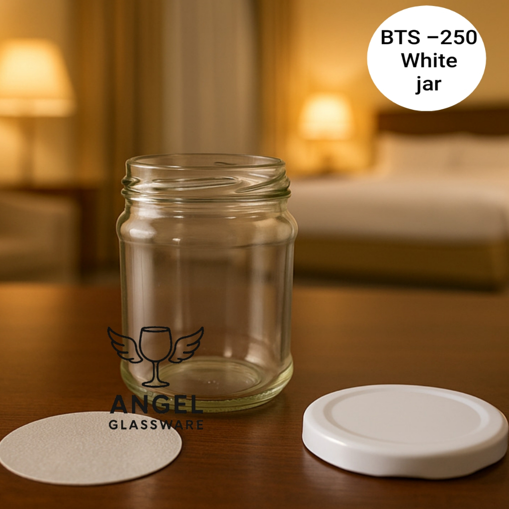 / 10 PCS  BTS-250  BOTOL + SEGEL + TUTUP  250ml Botol Kaca 250ml / Botol Jar Kaca 250ml