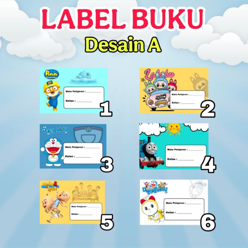 

Stiker Label Nama Buku – Lucu & Unik | Custom Nama Anak
